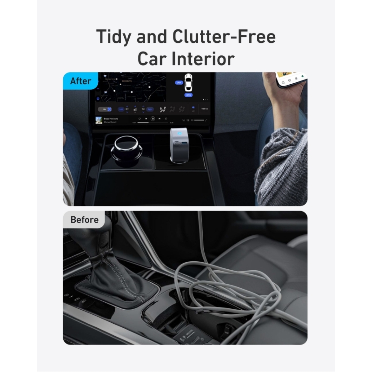 Anker Φορτιστής Αυτοκινήτου 75W Γρήγορης Φόρτισης με μία Θύρα: 1xType-C μαζί με Καλώδιο Type-C Μαύρο Χρώμα - Image 4