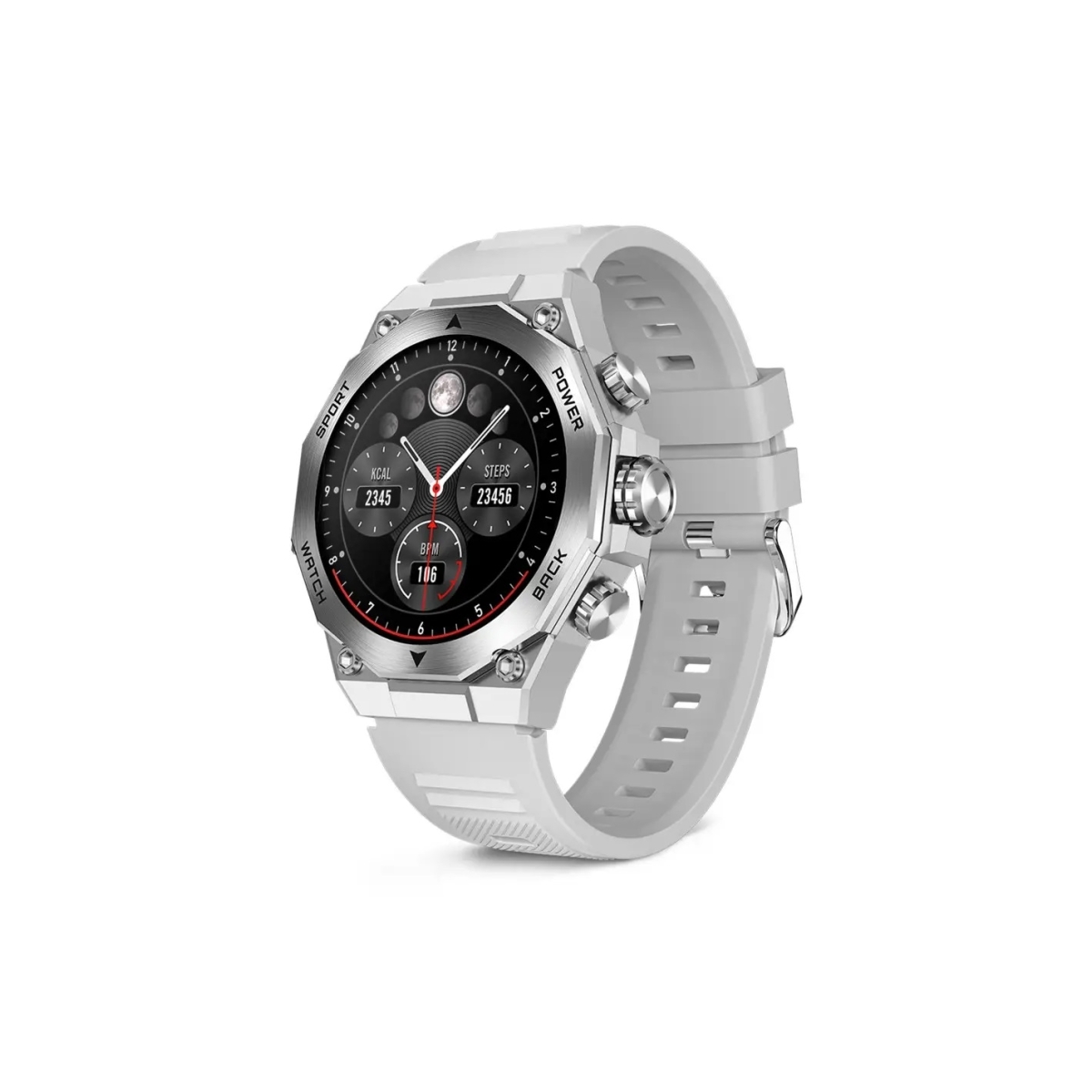 KSIX Smartwatch TITANIUM, 1.43" AMOLED Ασημί BXSW21P - Image 3