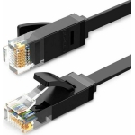 Ugreen Flat U/UTP Cat.6 (Gigabit) Καλώδιο Δικτύου Ethernet 2m Μαύρο