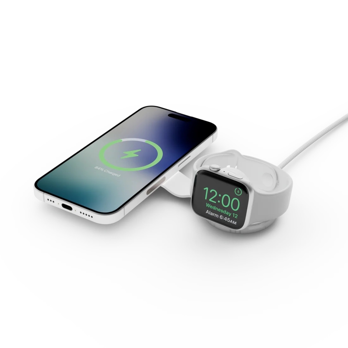 Twelve South ButterFly SE 25W Ασύρματος Φορτιστής 2 Θέσεων iPhone/AppleWatch Συμβατός με Magsafe Translucent (Glacial) TS-2631 - Image 2