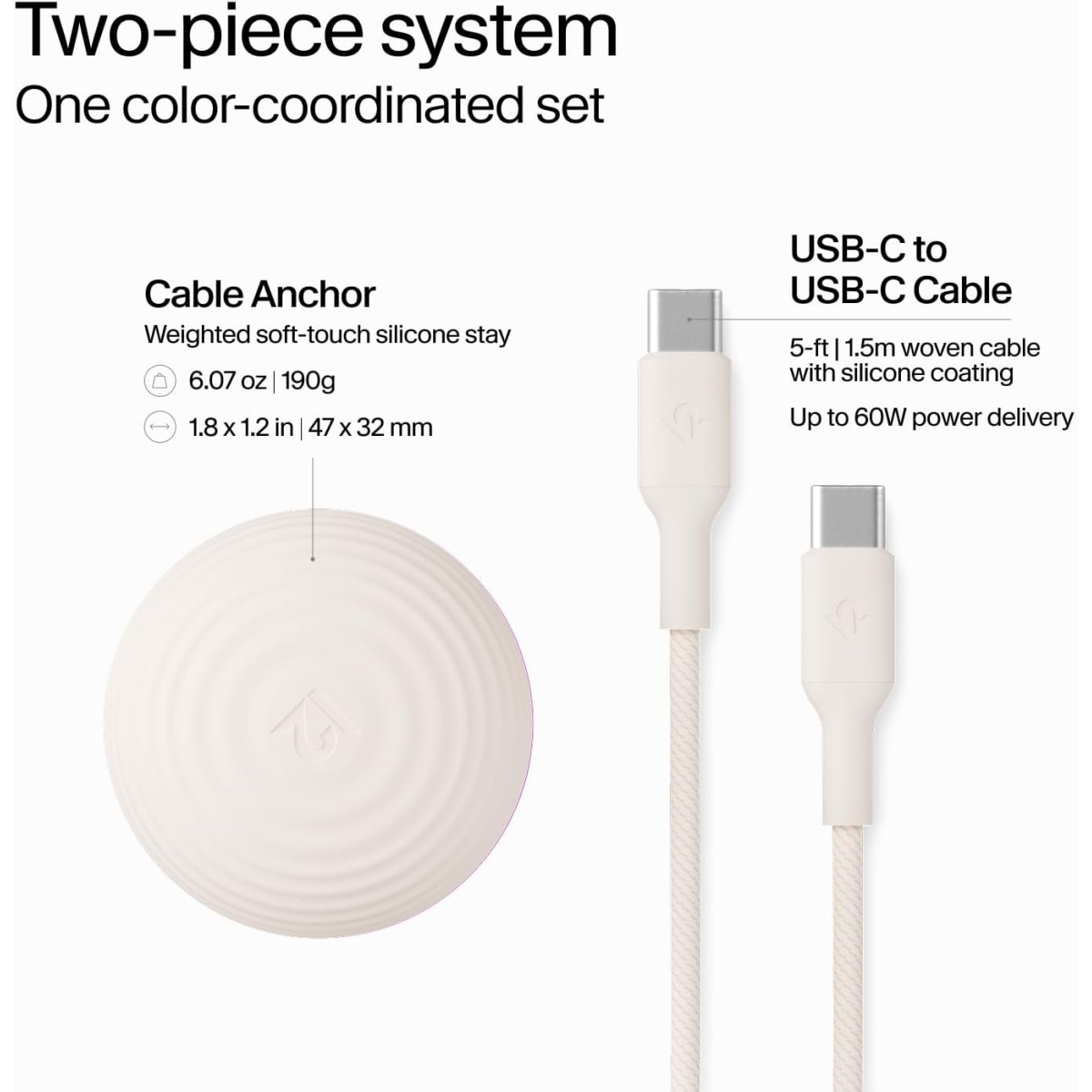 Twelve South CableStay (Dune) TS-2644 - Image 3