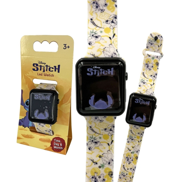 Ρολόι Χειρός Ψηφίακο  led  Stitch  Stitch - 1 τμχ