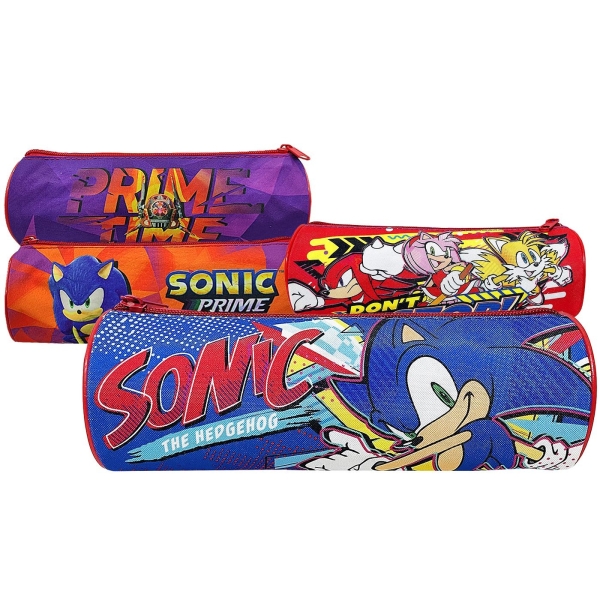 Κασετίνα Βαρελάκι Sonic 23x8cm Sonic - 1 τμχ