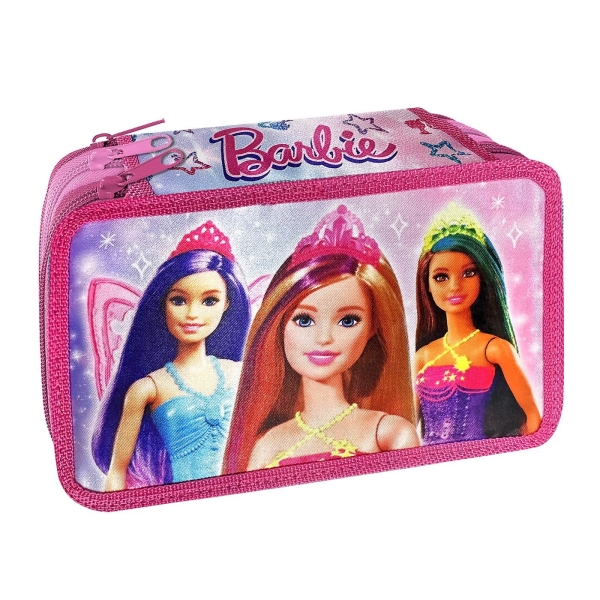 Κασετίνα Γεμάτη Τριπλή Barbie 19,5x12,5x7cm Barbie 1004Ε-2214 - 1 τμχ