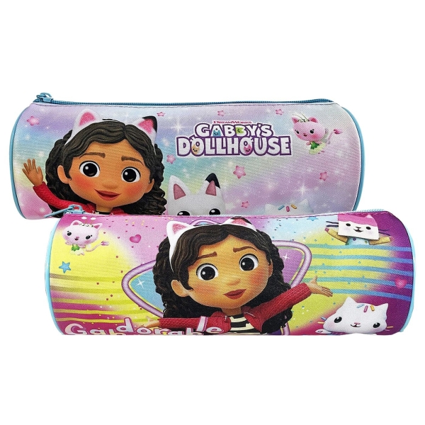 Κασετίνα Βαρελάκι Gabby's Dollhouse 23x8cm Gabbys Dollhouse - 1 τμχ