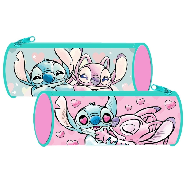 Κασετίνα Βαρελάκι Stitch Girl 23x8cm Stitch - 1 τμχ