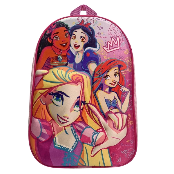 Τσάντα Πλάτης Νηπίου Princess 3d 31cm Disney - 1 τμχ
