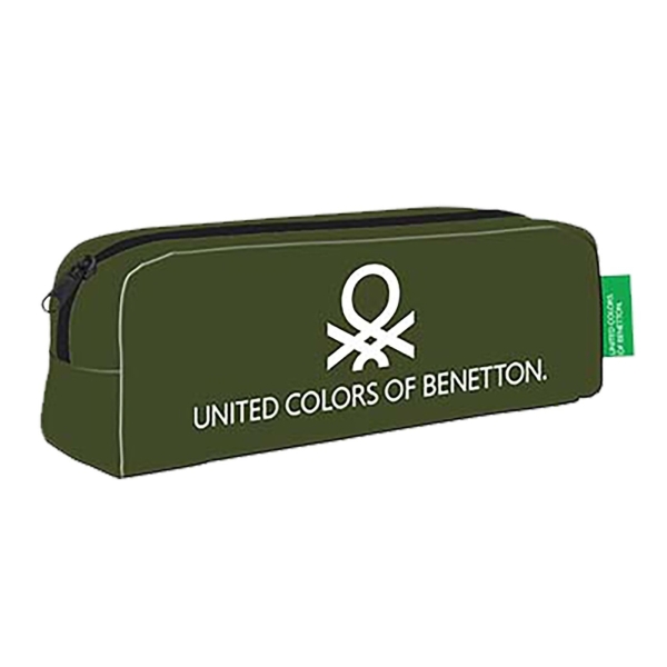 Κασετίνα Χακί United Colors of Benetton 20x6cm Benetton - 1 τμχ