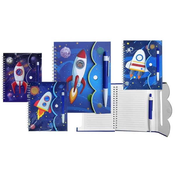Σημειωματάριο με Στυλό Διάστημα 18x15cm JustNote 703387 - 1 τμχ