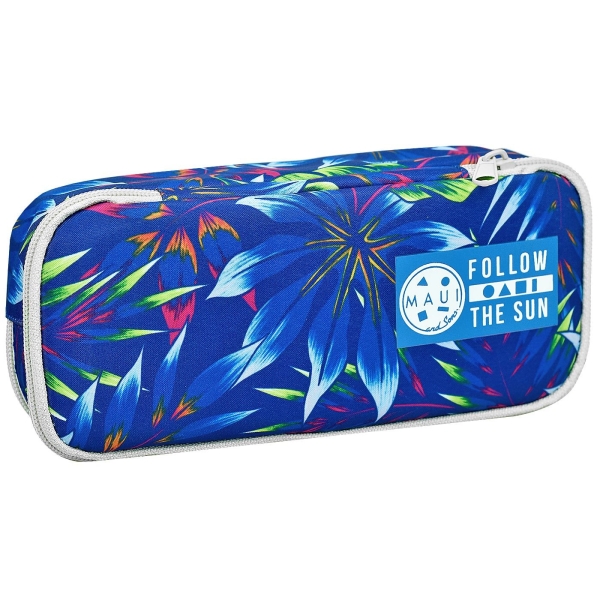 Κασετίνα Βαρελάκι Οβαλ Maui Ferns 23x10x6cm Gim 339-03141 - 1 τμχ