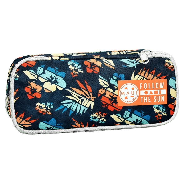 Κασετίνα Βαρελάκι Οβαλ Maui Hawain 23x10x6cm Gim 339-15141 - 1 τμχ