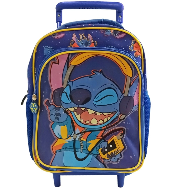 Τσάντα Τρόλευ Νηπίου Stitch με  Μπροστινή Τσέπη 29cm Stitch - 1 τμχ