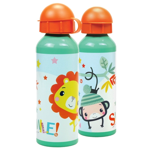 Παγούρι Αλουμινίου Smile Fisher Price 520ml 21x6,5cm 520ml JustNote 703685 - 1 τμχ