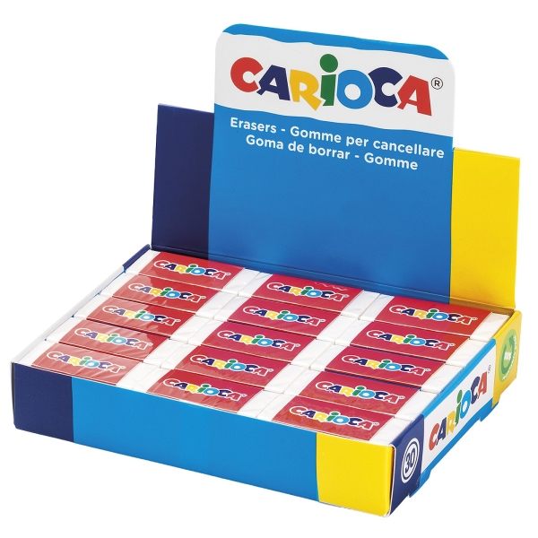 Γόμα Λευκή Carioca πακ=30τεμ JustNote 703689 - 1 τμχ