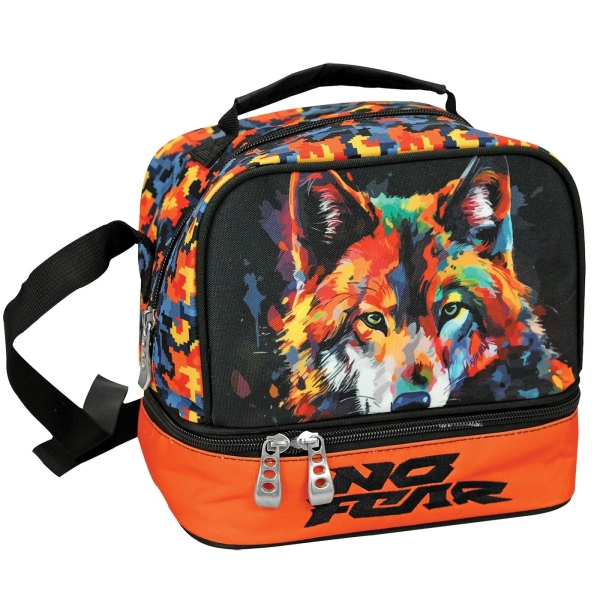 Ισοθερμικό Τσαντάκι Φαγητού no Fear Colored Wolf 21x20x15cm 5lt Gim 348-47220 - 1 τμχ