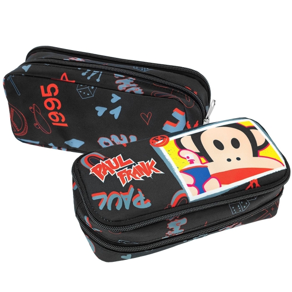 Κασετίνα Βαρελάκι Οβαλ Paul Frank Graffiti 23x10x6cm Gim 346-85141 - 1 τμχ