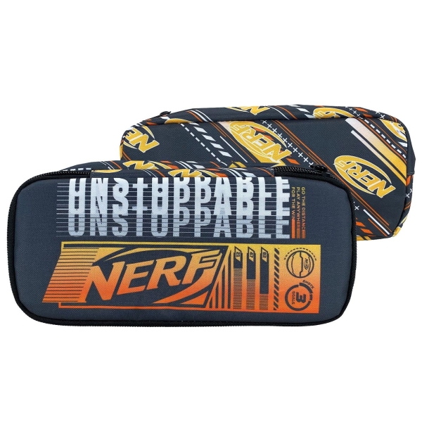 Κασετίνα Βαρελάκι Οβαλ Nerf Universe 23,5χ10χ6cm Gim 336-37144 - 1 τμχ