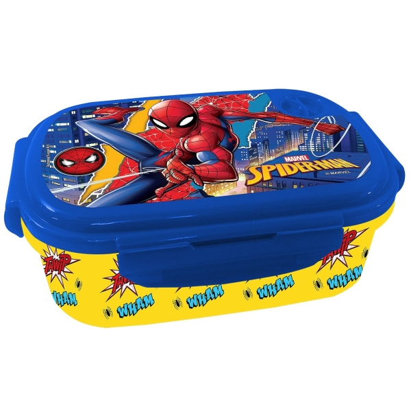 Δοχείο Φαγητού Πλαστικό pp Spiderman 19x13x7cm 900ml Spiderman 4436-5422B - 1 τμχ