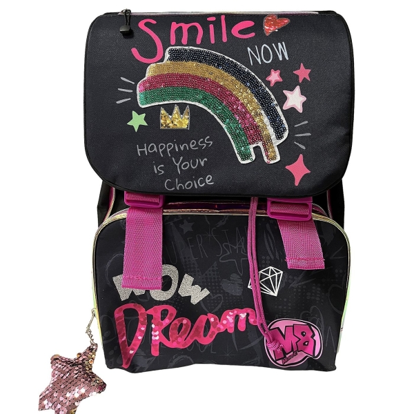 Σακίδιο Δημοτικού Smile 40x28x14cm JustNote 703755 - 1 τμχ