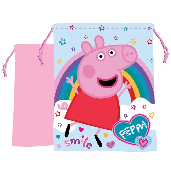Τσάντα Πουγκί Peppa 27x22cm Peppa 17707-2274 - 1 τμχ