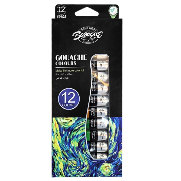 Τέμπερες σετ=12x6ml 12 x 6ml JustNote 80905 - 1 τμχ