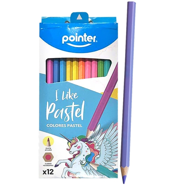 Ξυλομπογιές σετ=12 Χρωματα Pastel 20x9cm JustNote 80908 - 1 τμχ