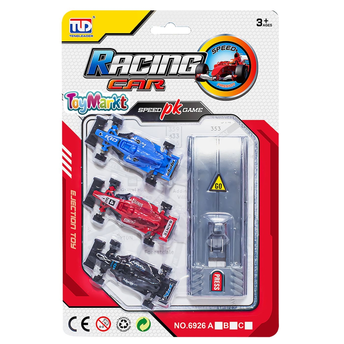 Σετ 3 Φόρμουλες Free Wheels με Εκτοξευτήρα 17x25x2cm ToyMarkt 88765 - 1 τμχ - Image 2