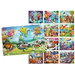 Παζλ Ξύλινο 60 τεμ Ζωάκια 30x22,5xcm ToyMarkt 891932 - 1 τμχ