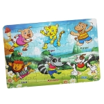 Παζλ Ξύλινο 60 τεμ Ζωάκια 30x22,5xcm ToyMarkt 891932 - 1 τμχ - Image 2