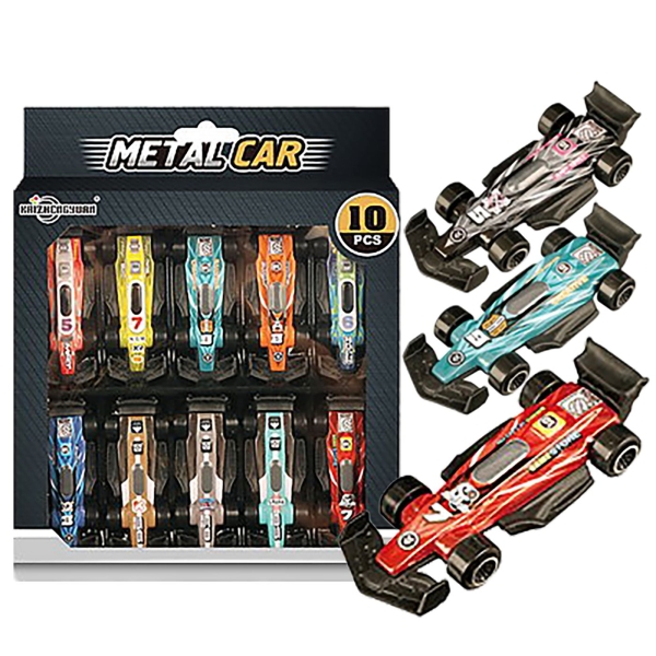Αυτοκινητάκια Μεταλλικά Free Wheels 10τεμ 17x17cm ToyMarkt 902392 - 1 τμχ