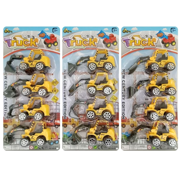 Καρτέλα 4 Δομικά Οχήματα Free Wheel 34x15x5cm ToyMarkt 913453 - 1 τμχ