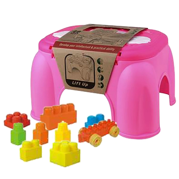 Tουβλάκια σε Σκαμπό 20 τεμ 33x27x19cm ToyMarkt 95465 - 1 τμχ