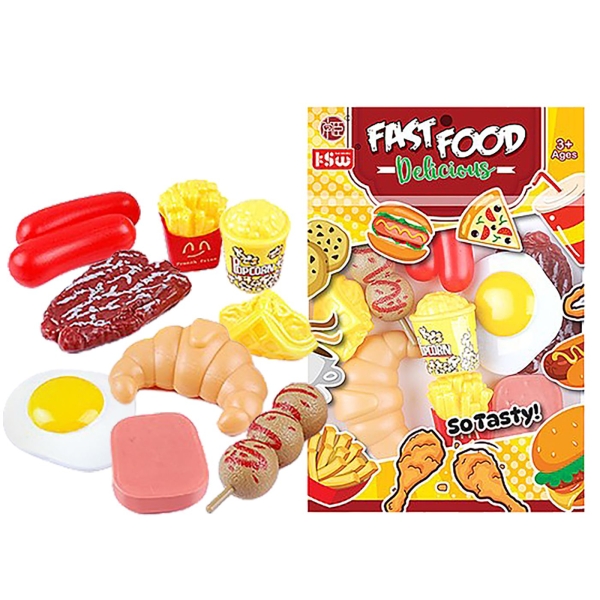 Fast Food 8 τεμ 20x14cm ToyMarkt 971367 - 1 τμχ