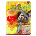 Fast Food Χάμπουργκερ σετ Φτιάξτο Μονο σου 27x21cm ToyMarkt 971377 - 1 τμχ