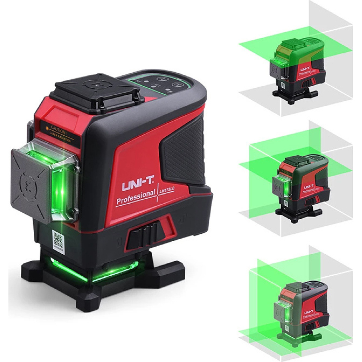 Αυτορυθμιζόμενο Αλφάδι Laser Πράσινης Ακτίνας 3x360° Με Τηλεχειριστήριο Και Μπαταρία 5200mAh UNI-T LM575LD - Image 7