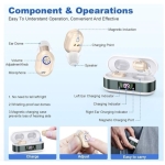 Ακουστικά Βαρηκοΐας In-Ear με Θήκη Φόρτισης ZF-M610
