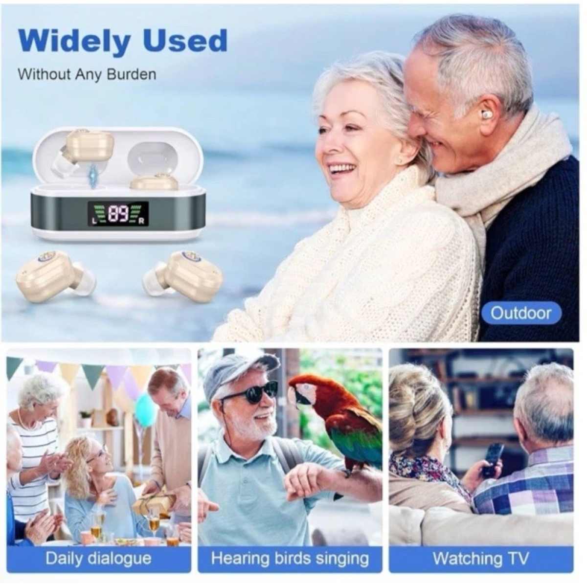 Ακουστικά Βαρηκοΐας In-Ear με Θήκη Φόρτισης ZF-M610