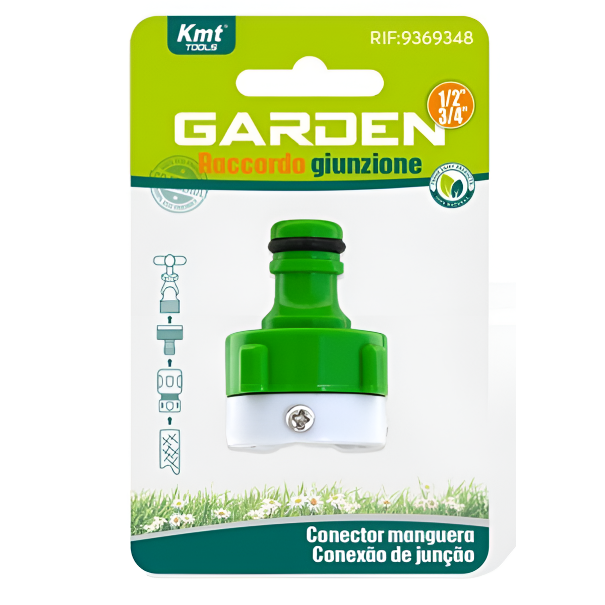Αντάπτορας Βρύσης 1/2'' - 3/4'' Για Ταχυσύνδεσμο Kmt Style 9369348