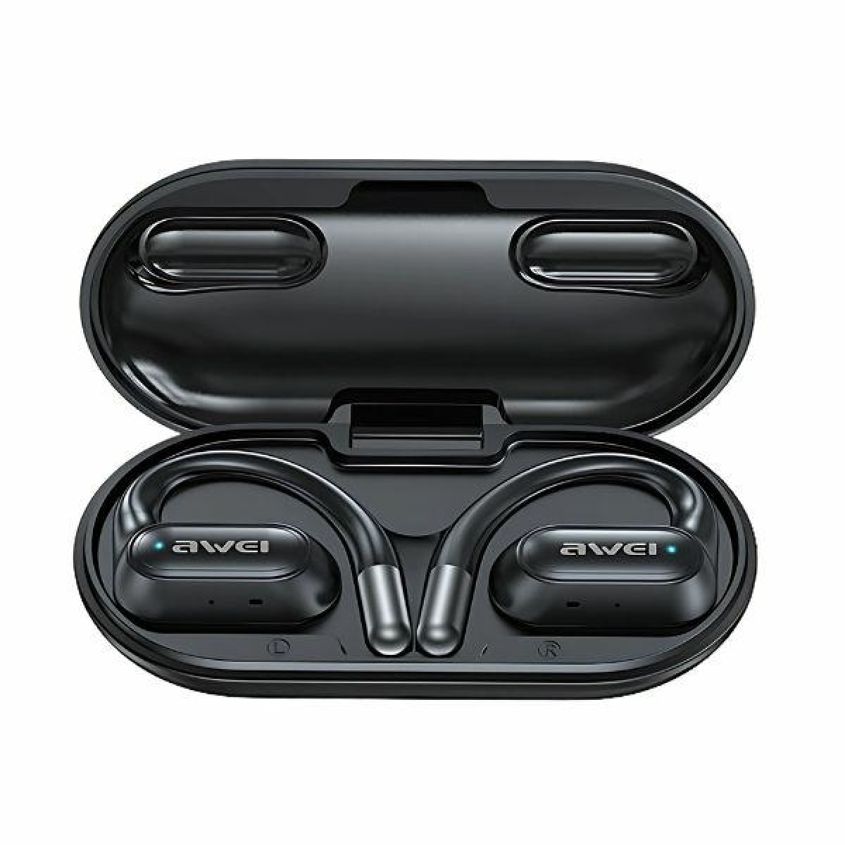 Ασύρματα Open Ear Ακουστικά Bluetooth 5.4 με Ear Hook και Θήκη Φόρτισης Awei T93 - Image 2