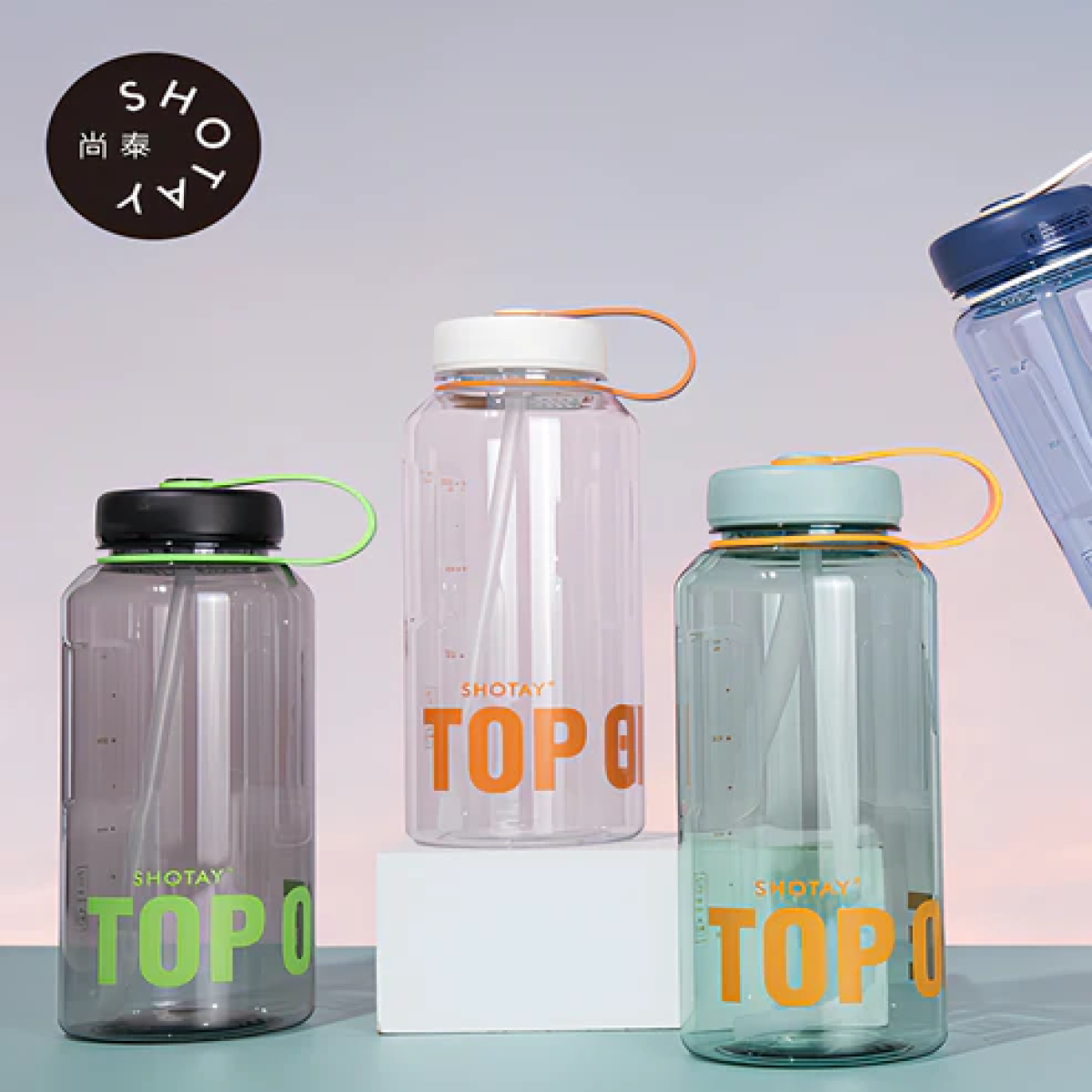 Αθλητικό Παγούρι Νερού 800ml με Καλαμάκι και Φίλτρο SHOTAY TOP ONE ST-7292 - Image 6