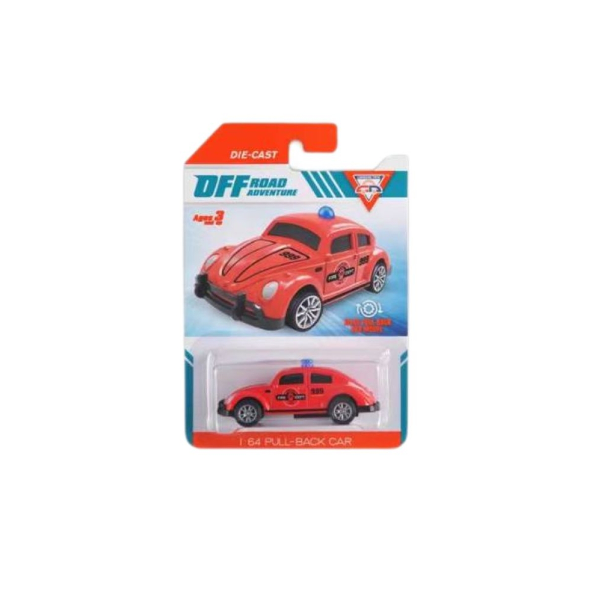 Αυτοκινητάκι Pull Back 1:64 Die-Cast – 6 Σχέδια