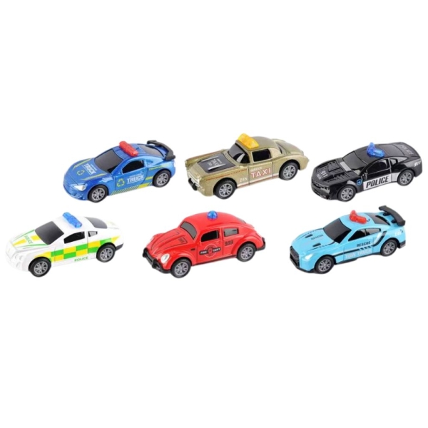 Αυτοκινητάκι Pull Back 1:64 Die-Cast – 6 Σχέδια
