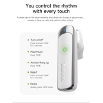 Bluetooth 6.0 Μονό Ασύρματο Handsfree Ακουστικό ENC με Διπλό Μικρόφωνο HOCO E201 - Image 5