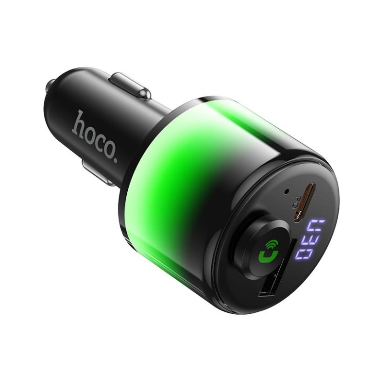 Bluetooth FM Transmitter Αυτοκινήτου 42W με USB-A, USB-C PD 30W και Bluetooth 6.0 HOCO E166 Path