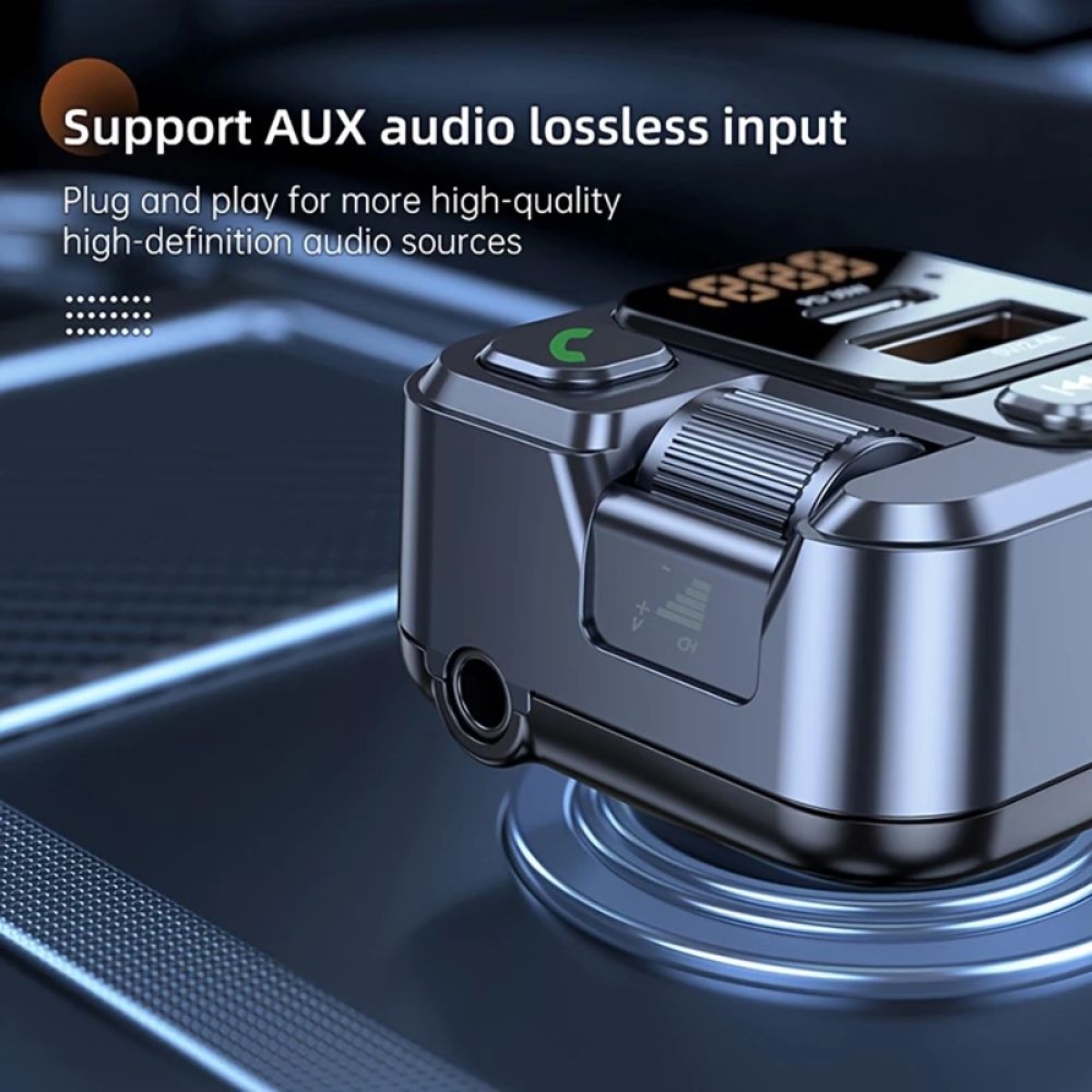 Bluetooth FM Transmitter Αυτοκινήτου με MP3 και 2 USB - HM101