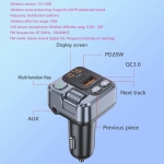 Bluetooth FM Transmitter Αυτοκινήτου με MP3 και 2 USB - HM101