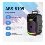 Bluetooth Karaoke Ηχείο ABS-8105 8" με Ενσύρματο Μικρόφωνο & RGB Φωτισμό