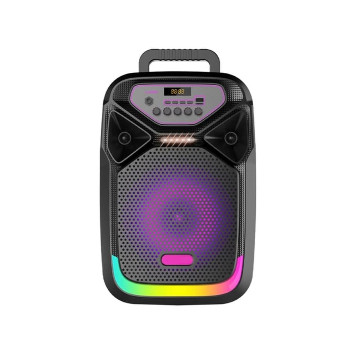 Bluetooth Karaoke Ηχείο ABS-8105 8" με Ενσύρματο Μικρόφωνο & RGB Φωτισμό