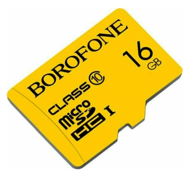 Borofone Micro SDHC Κάρτα Μνήμης 16GB Class10