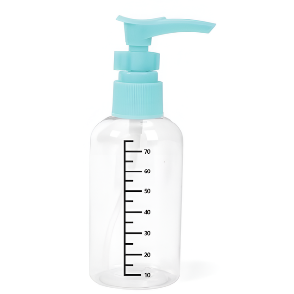 Διάφανο Μπουκαλάκι Ταξιδίου Με Αντλία 75ml Kmt Style 502642